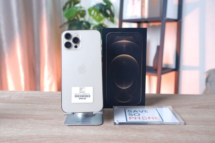 128 GB iPhone 12 Promax 128GB สี Gold เครื่องสวย ราคาเพียง 8,990.- มีประกันร้าน 60วัน