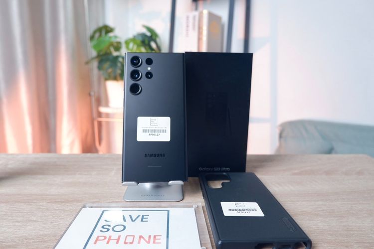 256 GB Samsung Galaxy S23 Ultra 8+256GB สี Phantom Black เครื่องสวย ราคาเพียง 13,900.- มีประกันร้าน 60วัน