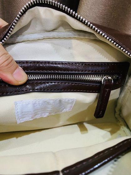 กระเป๋าสะพายแฟชั่นสีน้ำตาล ทรงสวยสไตล์แบรนด์ดัง ดีไซน์คล้าย Stand Oil มากกก 🤎 ใหม่มากไม่มีตำหนิ รูปที่ 9