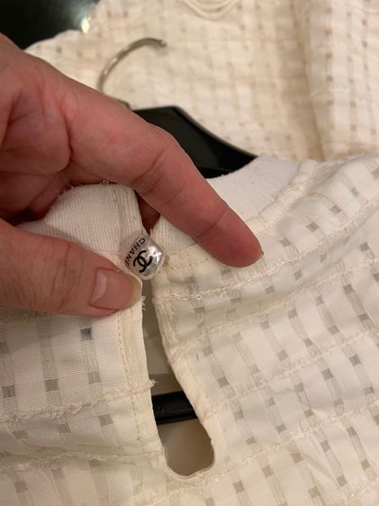 ชาแนล เสื้อตัวยาว กึ่งเดรส  เนื้อผ้าลูกไม้ฝรั่งเศส รูปที่ 5