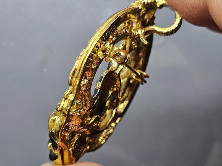 ล็อกเก็ตพระเทวราชโพธิสัตว์ จตุคามรามเทพ รุ่นทุ่งเศรษฐี องค์ดำ เนื้อลงยาฝังเพชร พิธีพุทธาภิเษก 5 วาระ วัดมหาธาตุวรมหาวิหาร นครศรีธรรมราช ปี25 รูปที่ 7