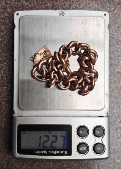 สร้อยข้อมือทองคำแท้ 9k (9ct 38.39℅) Rose Gold Made in england งานเก่ายุค Victorian สวยหายากมาก ราคาแบ่งปันครับ รูปที่ 13