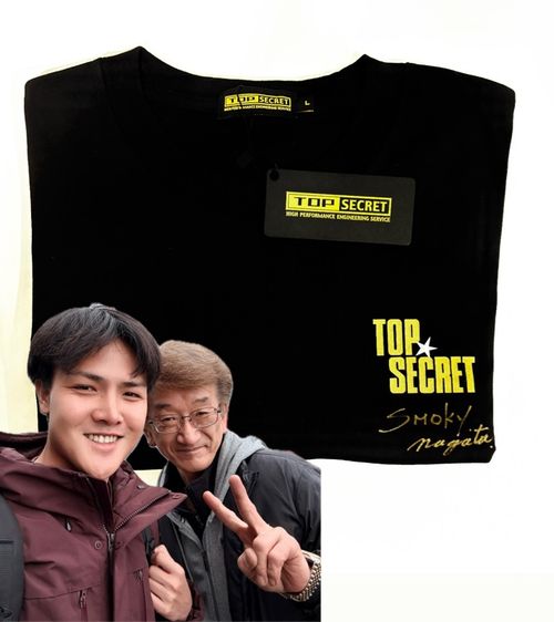 ลายเซ็น Smokey Nagata เต็ม TOP SECRET T - SHIRT MINI SIZE L