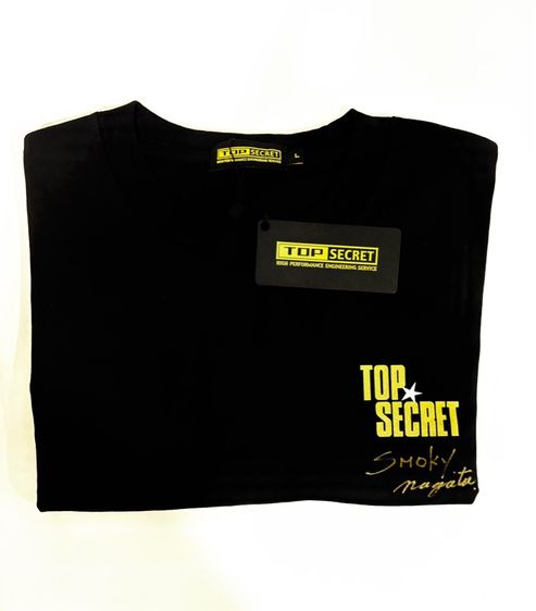 ลายเซ็น Smokey Nagata เต็ม TOP SECRET T - SHIRT MINI SIZE L รูปที่ 2