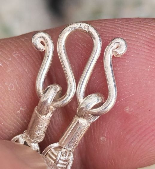 สร้อยคอเงินแท้ งานเก่า ลายสวยมาก ราคาเบาๆครับ รูปที่ 5