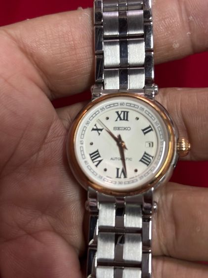 เงิน Seiko นาฬิกาไซโก้ระบบออโตเมติกสุภาพสตรี