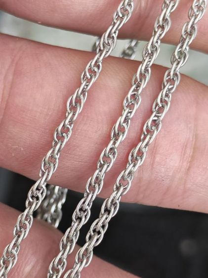 สร้อยคอเงินแท้ งานเก่า ลายสวยมาก แบ่งปันหลักร้อยครับ รูปที่ 4