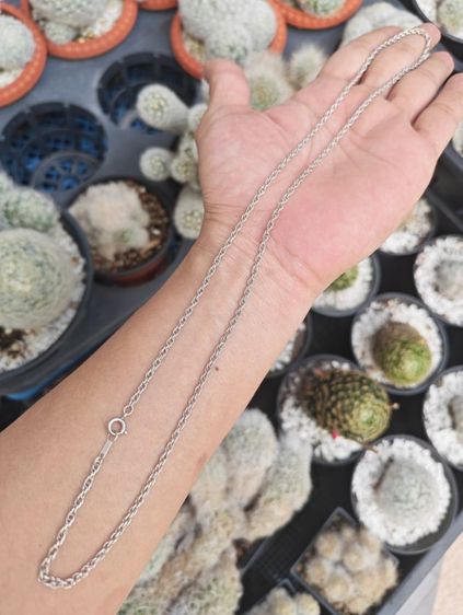 สร้อยคอเงินแท้ งานเก่า ลายสวยมาก แบ่งปันหลักร้อยครับ รูปที่ 2