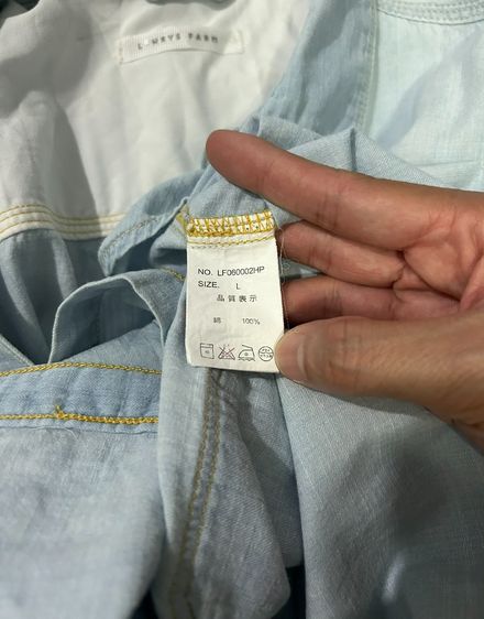 🌈 เสื้อเชิ้ตยีนส์ เชิ้ตสียีนส์ฟอก แบรนด์ Lowrysfarm(โลว์ริสฟาร์ม) แท้💯🌈 รูปที่ 8