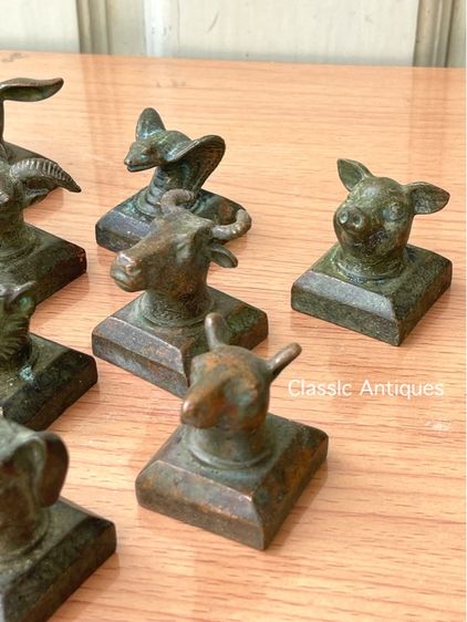 ตราประทับ ทองเหลืองออกสัมฤทธิ์ 12ราศรี สะสม รูปที่ 4