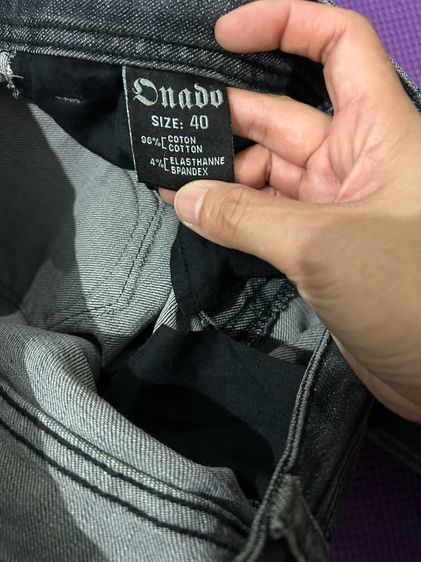 🌈 กางเกงยีนส์ กางเกงขาสั้น Onado เป็นแบรนด์ฝรั่งเศส 👉แบรนด์ Onado แท้💯แบรนด์ดัง💯🌈 รูปที่ 12