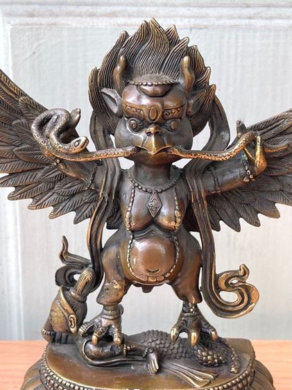 ครุฑ ยุดนาคธิเบต ทองเหลืองสะสมA2 รูปที่ 5