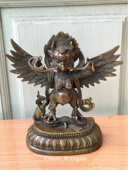 ครุฑ ยุดนาคธิเบต ทองเหลืองสะสมA2 รูปที่ 6