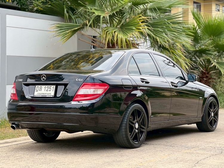 Mercedes-Benz C-Class 2010 C200 CGI Sedan เบนซิน ไม่ติดแก๊ส เกียร์อัตโนมัติ ดำ รูปที่ 3