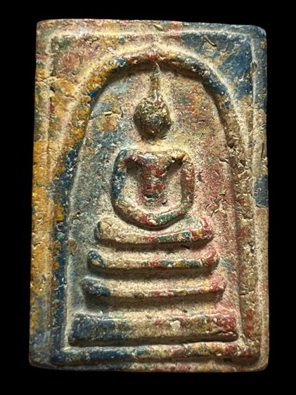 พระสมเด็จพิมพ์ใหญ่ เนื้อเบญจรงค์ หลังพระปิดตา