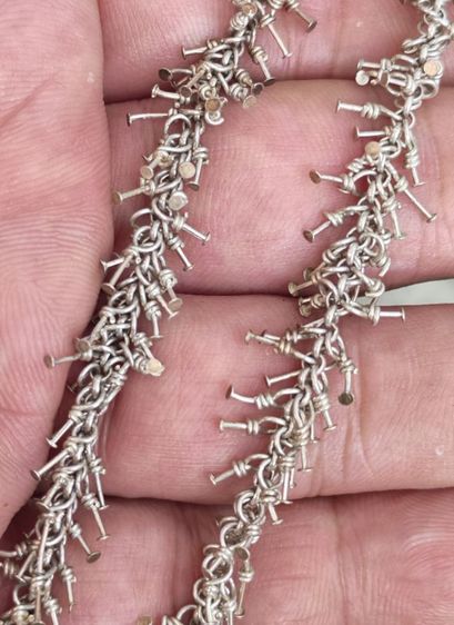 สร้อยคอเงินแท้ งานนอกงานเก่า หนึ่งเดียวไม่เหมือนใคร ราคาดีๆครับ รูปที่ 5