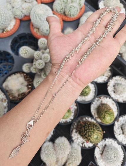 สร้อยคอเงินแท้ งานนอกงานเก่า หนึ่งเดียวไม่เหมือนใคร ราคาดีๆครับ รูปที่ 2