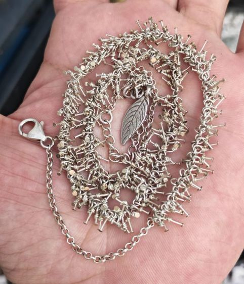 สร้อยคอเงินแท้ งานนอกงานเก่า หนึ่งเดียวไม่เหมือนใคร ราคาดีๆครับ รูปที่ 4