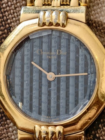 Christian Dior lady watch gold plated 10 M แท้ อุปกรณ์ครบ รูปที่ 8