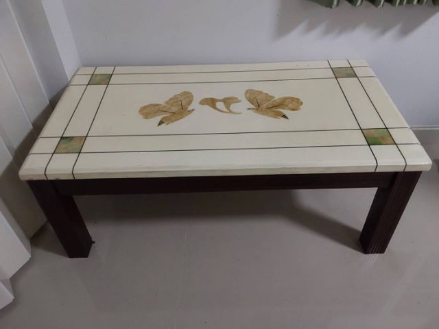 โต๊ะกลางท็อปหินอ่อน มือสอง สภาพสวย แข็งแรง ทนทาน ขนาดความกว้าง 65 ซ.ม.×ยาว 120 ซ.ม.×สูง 45 ซ.ม. รูปที่ 3