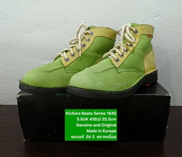 KicKers Boots, Unisex 41EU(25.5cm) Original ของแท้ มือ 2 สภาพเยี่ยม, รองเท้า KicKers หนังแท้ พื้นเต็ม Soft และเชือกแท้ ไม่มีตำหนิใดๆ สวยมาก รูปที่ 5