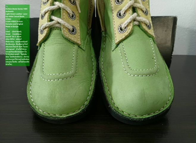 KicKers Boots, Unisex 41EU(25.5cm) Original ของแท้ มือ 2 สภาพเยี่ยม, รองเท้า KicKers หนังแท้ พื้นเต็ม Soft และเชือกแท้ ไม่มีตำหนิใดๆ สวยมาก รูปที่ 7