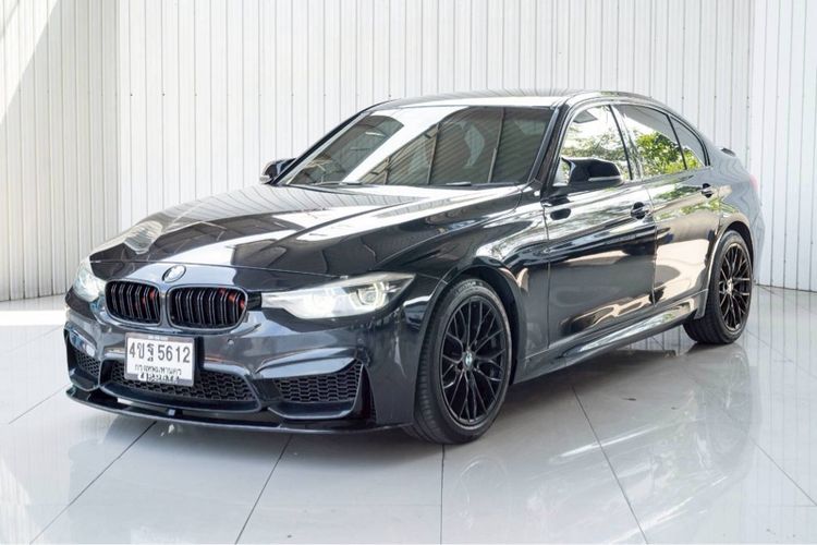BMW Series 3 2016 320d Sedan ดีเซล ไม่ติดแก๊ส เกียร์อัตโนมัติ ดำ รูปที่ 3