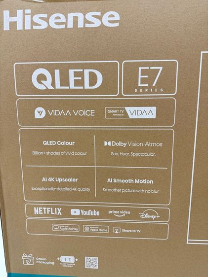 Hisense QLED 4K 55 นิ้ว มือ1 ผลิตปีนี้ 2026 Smart TV Quantum Dot ประกันศูนย์ 3 ปี model ล่าสุด รูปที่ 7