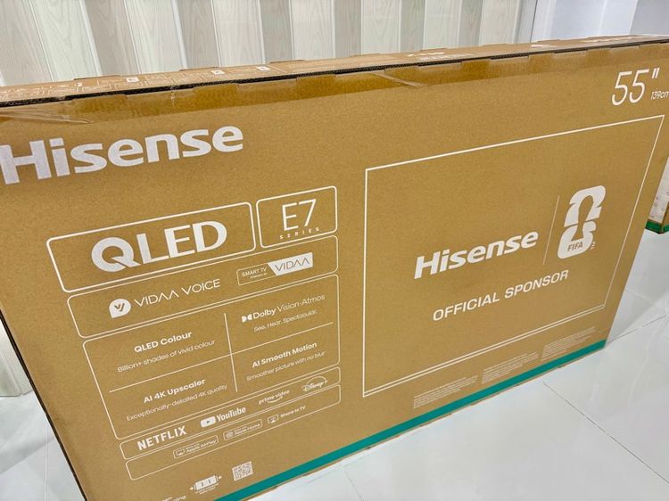 Hisense QLED 4K 55 นิ้ว มือ1 ผลิตปีนี้ 2026 Smart TV Quantum Dot ประกันศูนย์ 3 ปี model ล่าสุด รูปที่ 3
