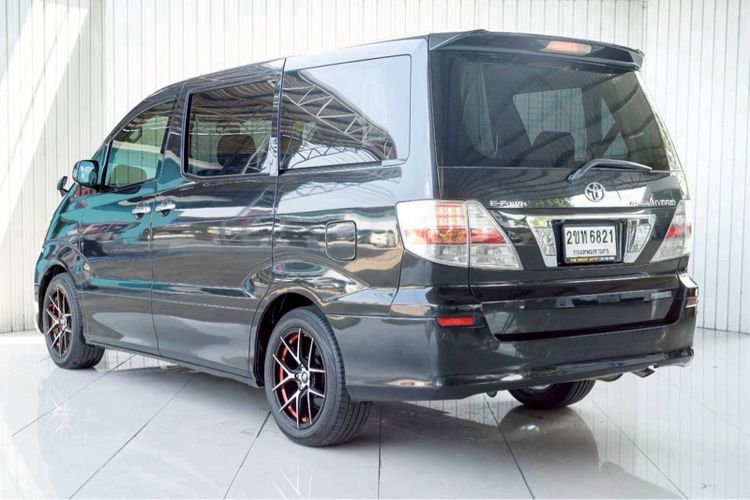 Toyota Alphard 2007 Van เบนซิน ไม่ติดแก๊ส เกียร์อัตโนมัติ ดำ รูปที่ 4
