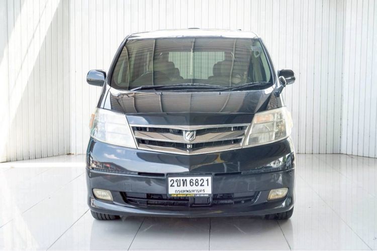 Toyota Alphard 2007 Van เบนซิน ไม่ติดแก๊ส เกียร์อัตโนมัติ ดำ รูปที่ 3