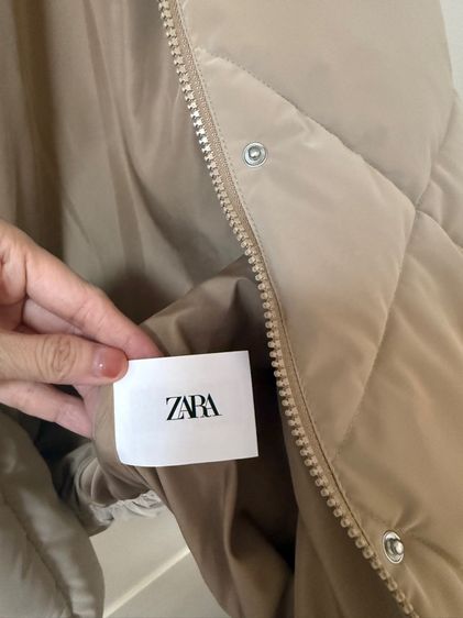 New Zara Puffer Jacket ครีม (ซื้อจากช็อป 2200 ขายต่อแค่ 1800 บาทยังไม่เคยใส่ใหม่) รูปที่ 6