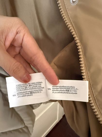 New Zara Puffer Jacket ครีม (ซื้อจากช็อป 2200 ขายต่อแค่ 1800 บาทยังไม่เคยใส่ใหม่) รูปที่ 8