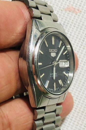 Seiko 5  Automatic หน้าดำ Day Date รูปที่ 6