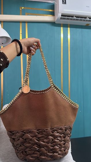 Stella McCartney Brown Woven Totle Bag รูปที่ 2