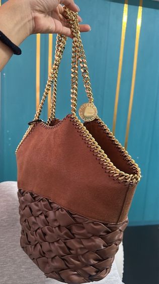 Stella McCartney Brown Woven Totle Bag