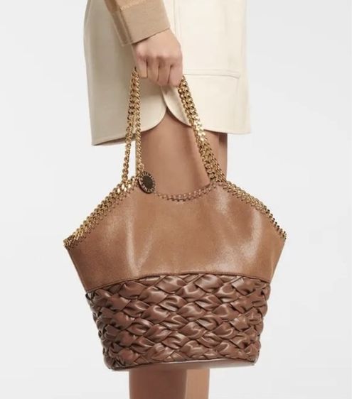 Stella McCartney Brown Woven Totle Bag รูปที่ 3