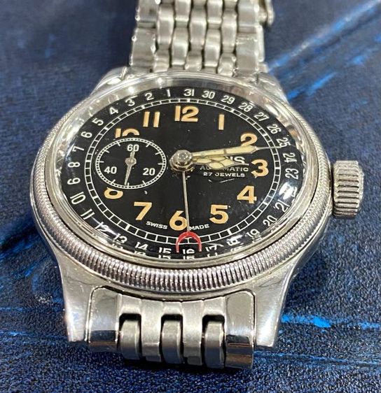 นาฬิกาโอริสบิ๊กคราวน์หน้าดำ