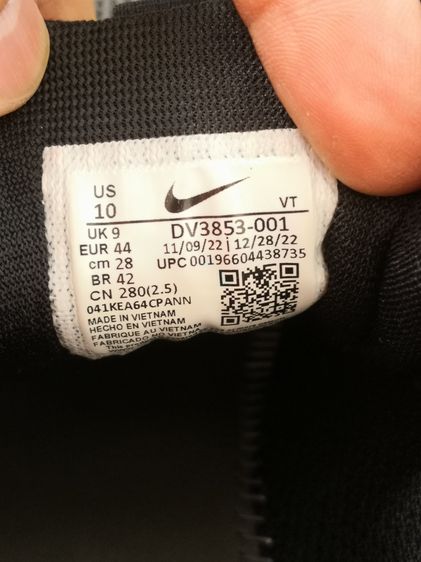 ขาย nike pegasus 40 สีดำ เบอร์ 10us  รูปที่ 12
