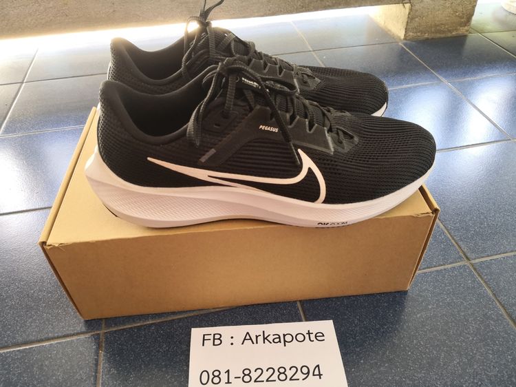 ขาย nike pegasus 40 สีดำ เบอร์ 10us  รูปที่ 2