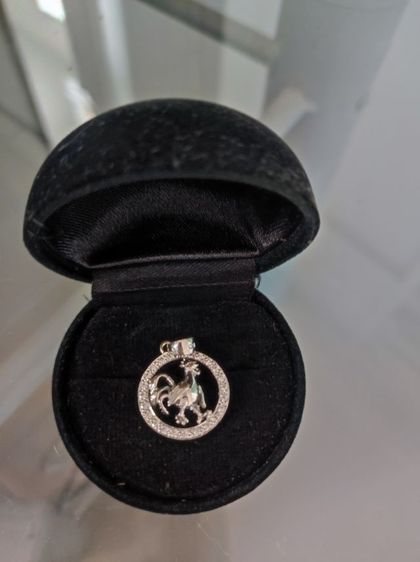 จี้ปีระกาล้อมเพชรสังเคราะห์เงินแท้ รูปที่ 4