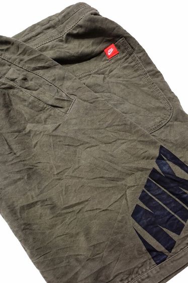 กางเกงขาสั้น Nike สีเขียวทหาร แบรนด์ตัดป้ายเกรดเอ รูปที่ 4