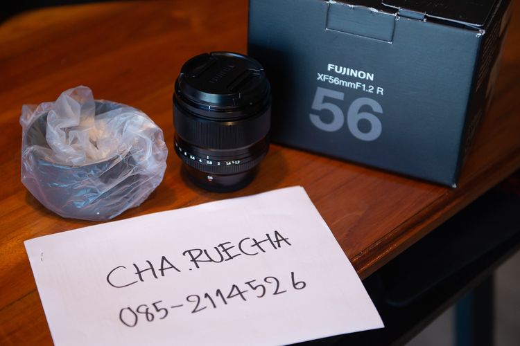 เลนส์ fixed Fujifilm ขาย Fujinon XF 56 f 1.2  อดีตประกันศูนย์ บอดี้สภาพสวยใช้งานไม่กี่ครั้งเกือบมือ 1 