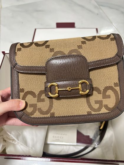 Gucci horsetib 1995 แท้ปี2025 ตำหนิสายผ้าหาย รูปที่ 3