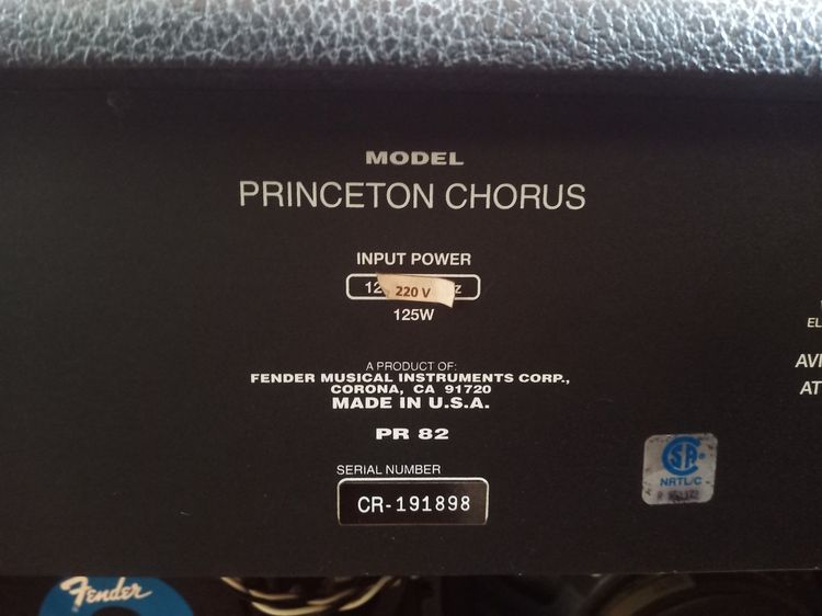 ตู้แอมป์กีต้าร์ fender USA รูปที่ 2