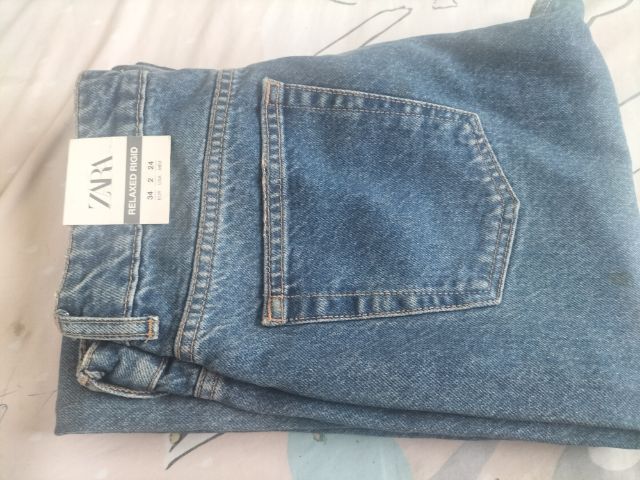 เกงยืนส์ขายาวทรงกระบอก ZARA Deninn Jeans Skimy รูปที่ 5