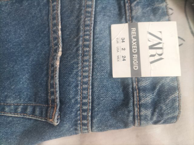 เกงยืนส์ขายาวทรงกระบอก ZARA Deninn Jeans Skimy รูปที่ 11