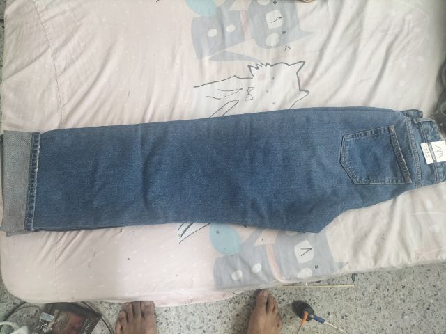 เกงยืนส์ขายาวทรงกระบอก ZARA Deninn Jeans Skimy รูปที่ 9