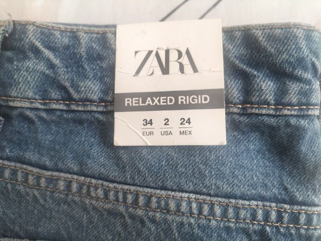 เกงยืนส์ขายาวทรงกระบอก ZARA Deninn Jeans Skimy รูปที่ 3
