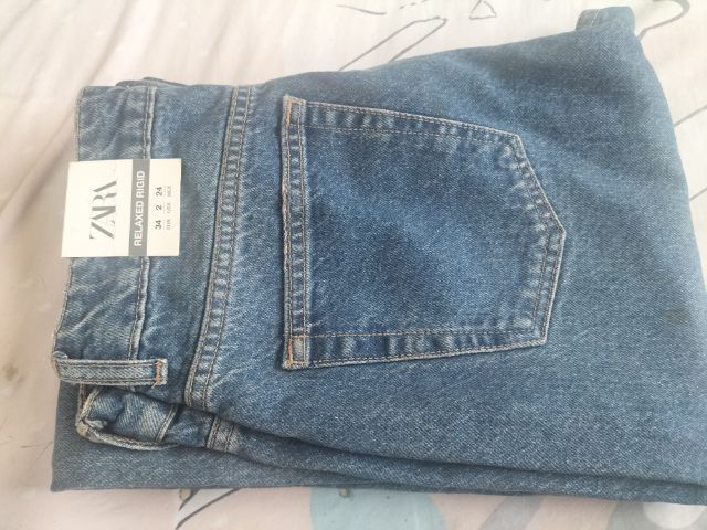 เกงยืนส์ขายาวทรงกระบอก ZARA Deninn Jeans Skimy รูปที่ 7